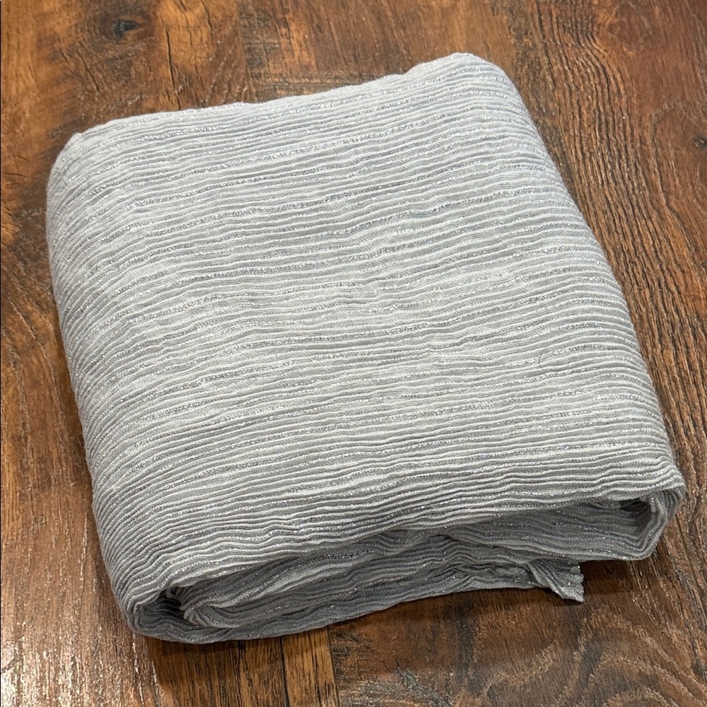 Gray Textured Scarf